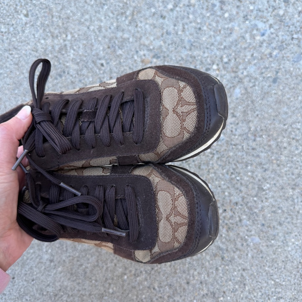 Coach Y2K Mason Signature Jacquard in Brown 38 - Picture 2 of 9